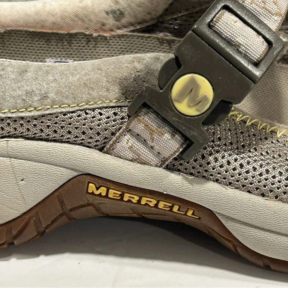 MERRELL Woman’s Encore Mary Jane Trail Shoes Grey Outdoor Adjustable, size 7